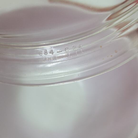 3 Vintage Pyrex Dish Set Pink White Glass 1.5 Quart 515B, 402 + 2qt W Lid 024 - Picture 5 of 15